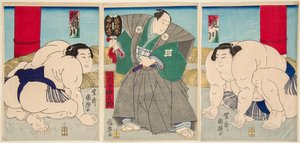 Ez egy kis mező, és ez s u te rs. Kuniteru Utagawa (1808-1876)