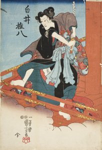 Iwai Hanshirō V in der Rolle des Shirai Gonpachi