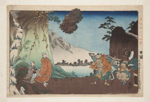 Nichiren and the Levitating Rock at Mount Komuro on the 28th Day of the Fifth Month of 1274 (Bun