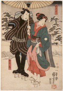 Osayo és Genta alkotó: Utagawa Kuniyoshi