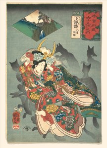 Yaegaki hercegnő alkotó: Utagawa Kuniyoshi