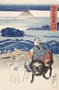 Sagami: bonitót kirakodó halász alkotó: Utagawa Kuniyoshi