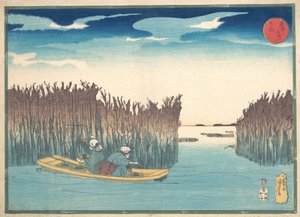 Hínárgyűjtők Omoriban, 1797-1861. alkotó: Utagawa Kuniyoshi