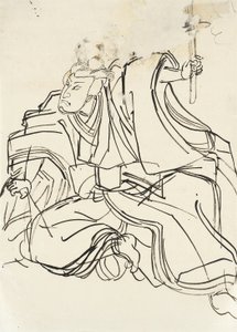 Egy katonai hős vázlata alkotó: Utagawa Kuniyoshi