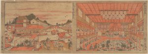 Felfrissülés Nakazuban / Kabuki színház alkotó: Utagawa Toyoharu