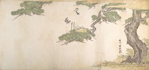 Daru és fiaik fészkükben egy fenyő ágaiban, kb. 1790.