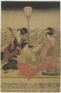 Június (Nyári parti a Kamo folyón), 1800-as évek eleje