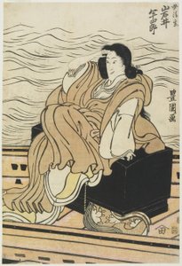 Iwai Hanshiro színész Seigen nő szerepében alkotó: Utagawa Toyokuni