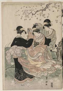 Cseresznyevirágok a szélben alkotó: Utagawa Toyokuni