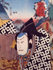 Port rai t of f kabuki te te r a c and r, ukiyoe by Utagawa to well (1769-1825), odku t, japanese ii zachion, ed perio d (1603) -1868)
