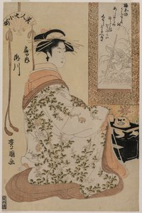 Takigawa of Ōgiya, a Szépségek, mint a hét komacsi sorozatból alkotó: Utagawa Toyokuni