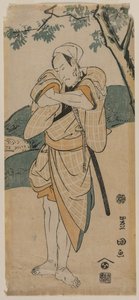Tee c and r Ichikawa Dan Juro, mint szamuráj, 1769-1825. alkotó: Utagawa Toyokuni