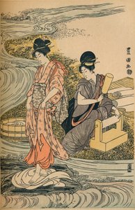 Mosóvászon, c1800 alkotó: Utagawa Toyokuni