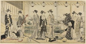 A négy évszak délen (Minami Shiki): Nyári jelenet alkotó: Utagawa Toyokuni I