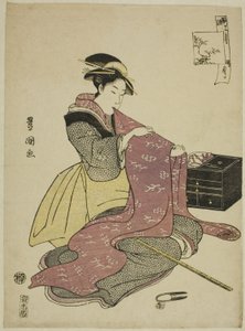 A tizenkettedik hónap (Goku getsu), a "Divatos tizenkét hónap (Furyu junikagetsu)" sorozatból alkotó: Utagawa Toyokuni I
