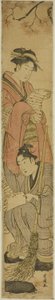 Fiatal pár, mint Kanzan és Jittoku alkotó: Utagawa Toyokuni I