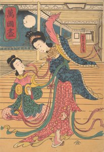 Két kínai nő, 12. hónap, 1860. alkotó: Utagawa Yoshitora