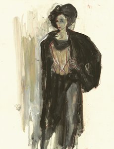 Elegáns divatos nő alkotó: Ute Rathmann