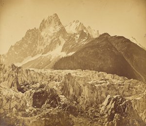 Mont-Blanc (Haute-Savoie), A Glacier des Bois és az Aiguille des Charmoz alkotó: V. Muzet