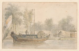 Willem III bodegraveni táborának kilátása alkotó: Valentijn Klotz (manner of)