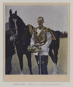 Alekszandrovics Pál orosz nagyherceg portréja (színes litó) alkotó: Valentin Aleksandrovich (after) Serov