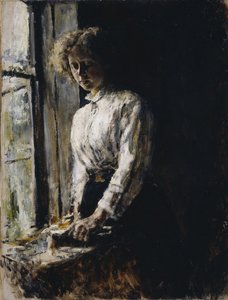 Az ablaknál. Olga Fjodorovna Trubnyikova portréja, 1886 alkotó: Valentin Aleksandrovich Serov