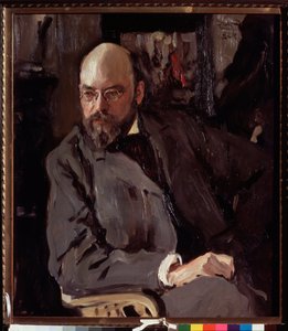 Ilja (Ilia) Ostroukhov (1858-1939) művész portréja. Valentin Alekszandrovics Szerov (1865-1911) festménye, olaj, vászon alkotó: Valentin Aleksandrovich Serov