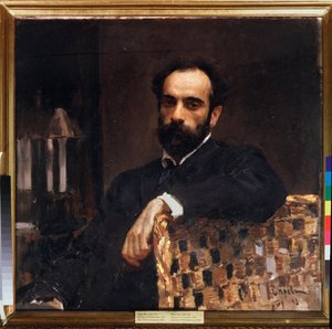 Isaac Levitan (1861-1900) művész portréja. Valentin Alekszandrovics Szerov (1865-1911) festménye, olaj, vászon alkotó: Valentin Aleksandrovich Serov