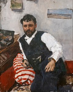 Konstantin Korovin festő portréja alkotó: Valentin Aleksandrovich Serov