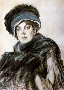 Olga Orlova hercegnő portréja alkotó: Valentin Aleksandrovich Serov