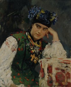 Sofia Dragomirov portréja, 1889 alkotó: Valentin Aleksandrovich Serov