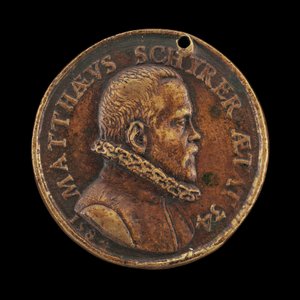 Matthaus Schyrer, született 1550-ben, nyomdász [előlap], 1584. alkotó: Valentin Maler