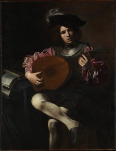Lantjátékos alkotó: Valentin de Boulogne
