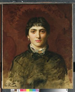 Sötét hajú nő portréja, 1884