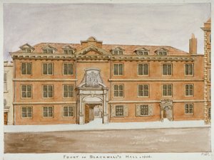 A Blackwell Hall elölnézete, City of London, 1806