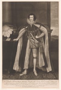 Charles Blount portréja Sir Charles Blount Baron Mountjoy, a Parter lovagja, Írország Lord helyettese (cím a tárgyon)