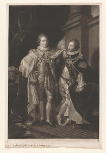 IV. György és Yorki Frigyes portréja gyermekként alkotó: Valentine Green