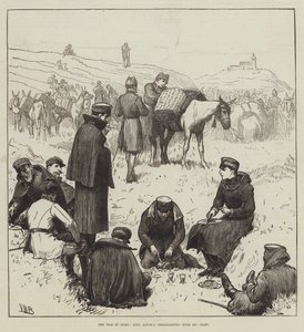 A spanyol háború, Alfonso király reggelizik a személyzetével