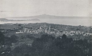 Auckland kikötője, 1924 alkotó: Valentine and Sons Ltd