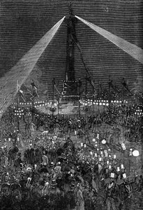 A párizsi Bastille tér megvilágítása alkotó: Valnay Pere et fils