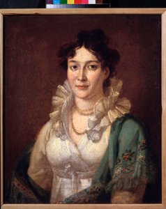 Izabella de Conti hercegnő portréja (Izabella de Conti hercegnő portréja) - Vaszilij Andrejevics Tropinin (Vaszilij Tropinine) festménye (1776-1857), olaj, vászon, 1810 körül - 19. századi orosz művészet - Magángyűjtemények múzeuma Puskin Muszban alkotó: Vasili Andreevich Tropinin