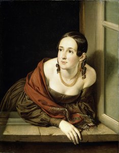 Nő az ablaknál, 1841