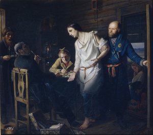 Vidéki Rendőrkapitányság, 1857 alkotó: Vasili Grigorevich Perov
