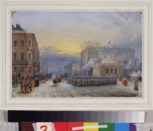 Szentpétervár. Az Anichkov-palota. Húsvét napján alkotó: Vasili Semenovich Sadovnikov