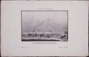 Kilátás Szentpétervárra. Péter és Pál erőd, 1833 alkotó: Vasili Semenovich Sadovnikov