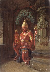 Visnu-szobor az Indra-templomban, 1874 alkotó: Vasili Vasilievich Vereshchagin