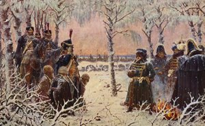 Fegyverrel elfogva - Lődd le őket (színes litográfia) alkotó: Vasili Vasilievich Vereshchagin
