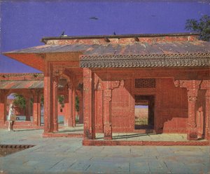 A hárem udvara a Fatehpur Sikri császári palotában, 1874-1876 alkotó: Vasili Vasilievich Vereshchagin