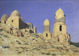Shah-i-Zinda nekropolisz, az élő király Szamarkandban, 1869-1870 alkotó: Vasili Vasilievich Vereshchagin