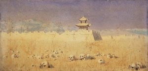Ruins in Chuguchak, Xinjiang, 1869 alkotó: Vasili Vasilievich Vereshchagin